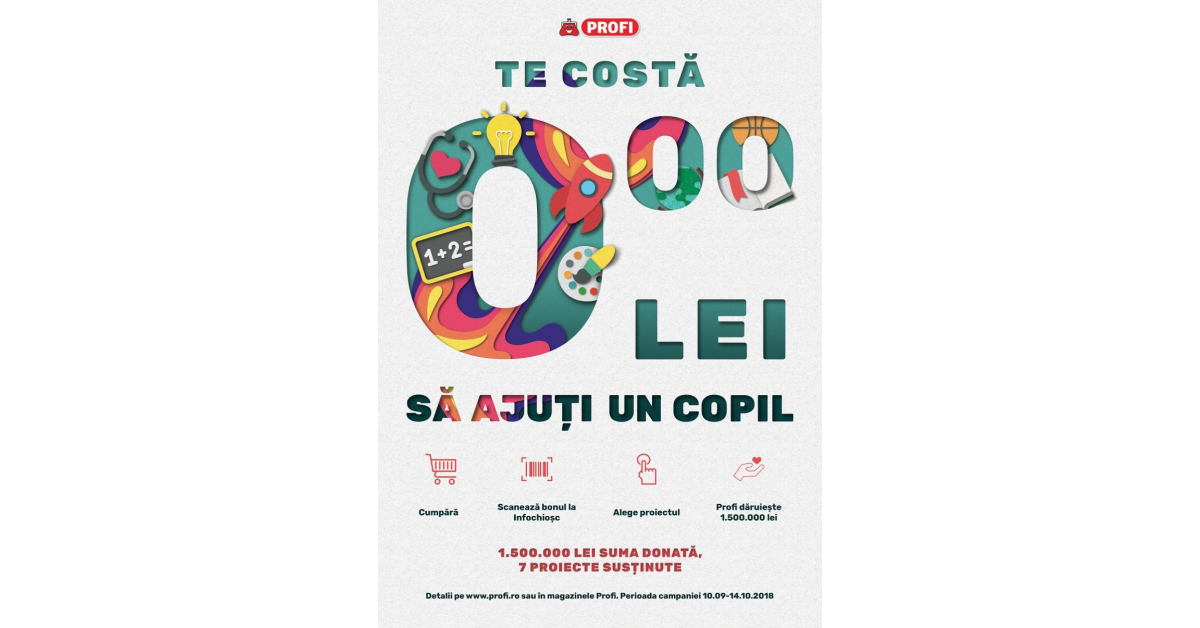 O noua campanie lansata de Profi pentru ajutorarea copiilor