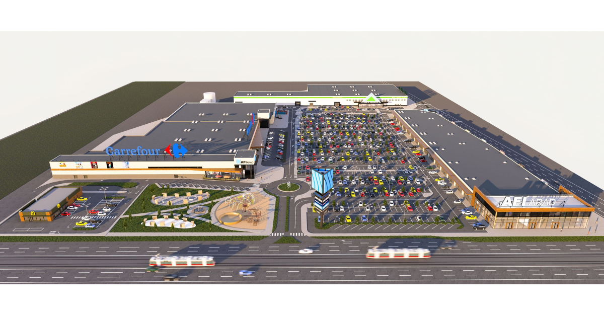 AFI Europe începe, la Arad, construcția primului său parc de retail din România