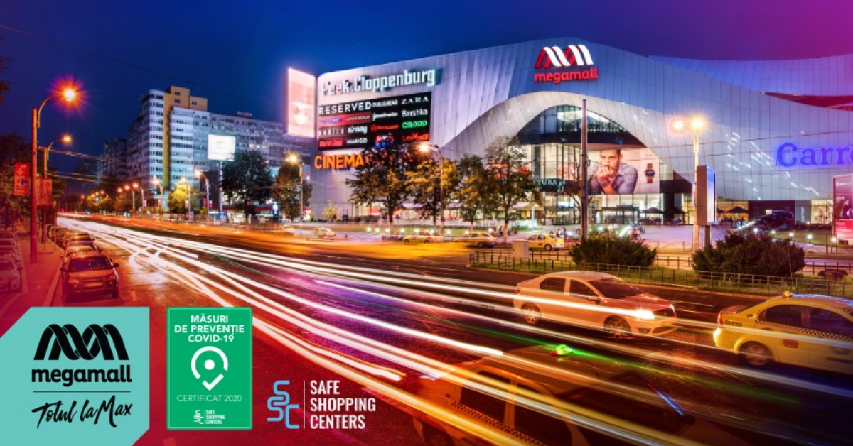 Mega Mall: primul centru comercial din România certificat internațional pentru măsurile de siguranță sanitară