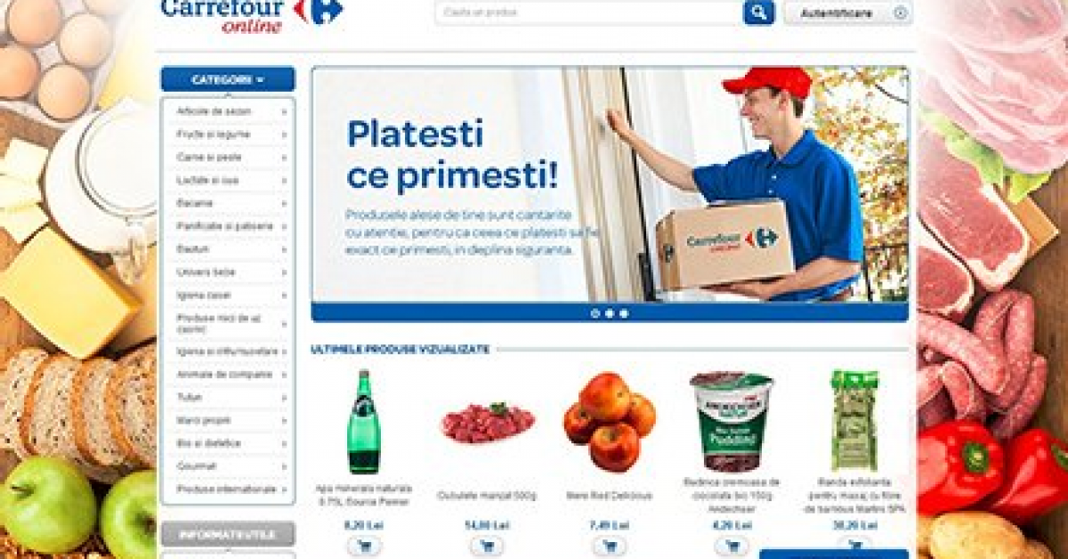 Carrefour Romania a lansat primul sau magazin online!