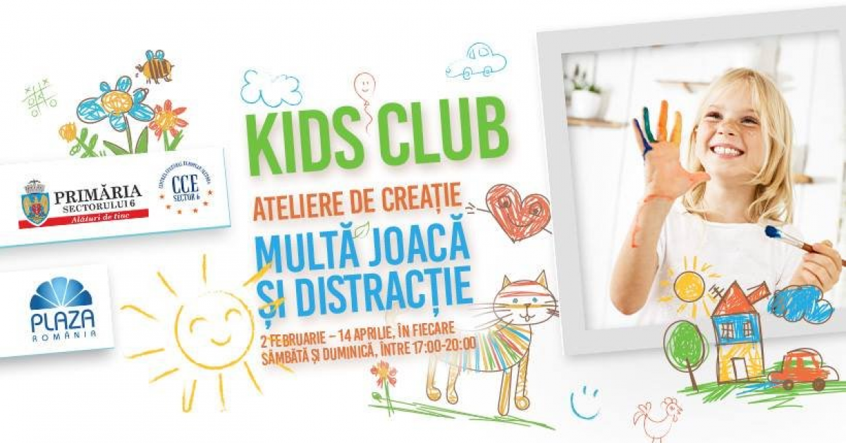 Kids Club continua in martie la Plaza Romania