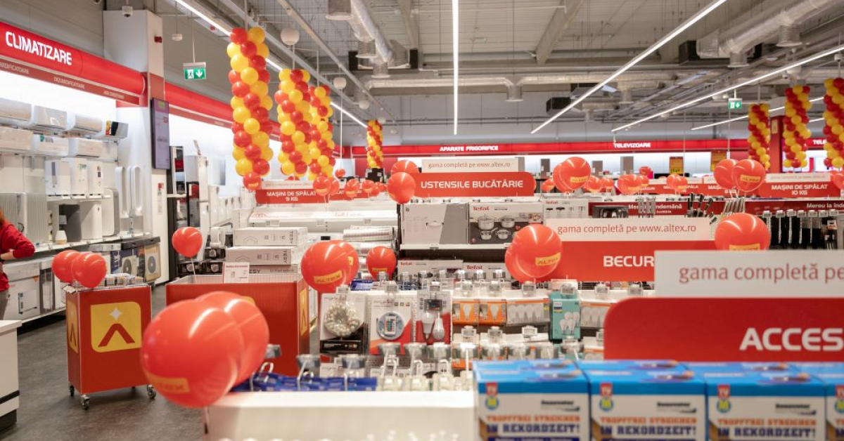 Altex redeschide un magazin modernizat, după o investiție de peste un milion de euro