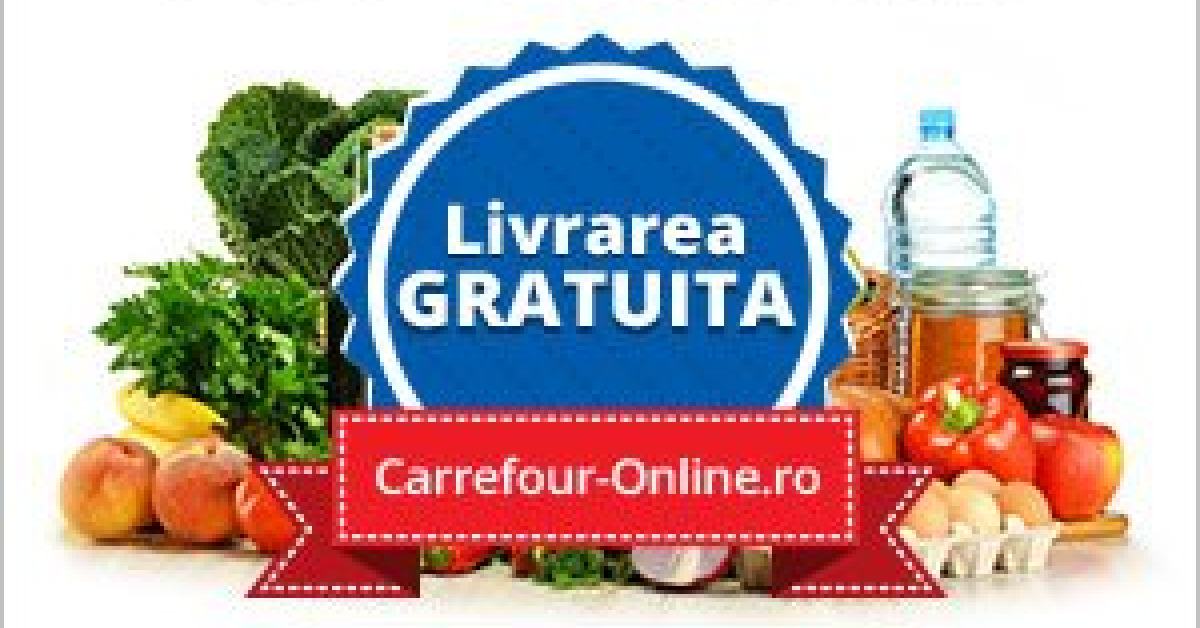 Livrarea gratuita pe www.Carrefour-Online.ro in perioada 30 iunie - 14 iulie