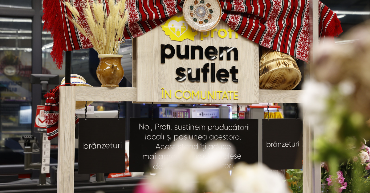 Raftul cu Bunătăți Locale, promovat de Profi, a ajuns la Suceava 