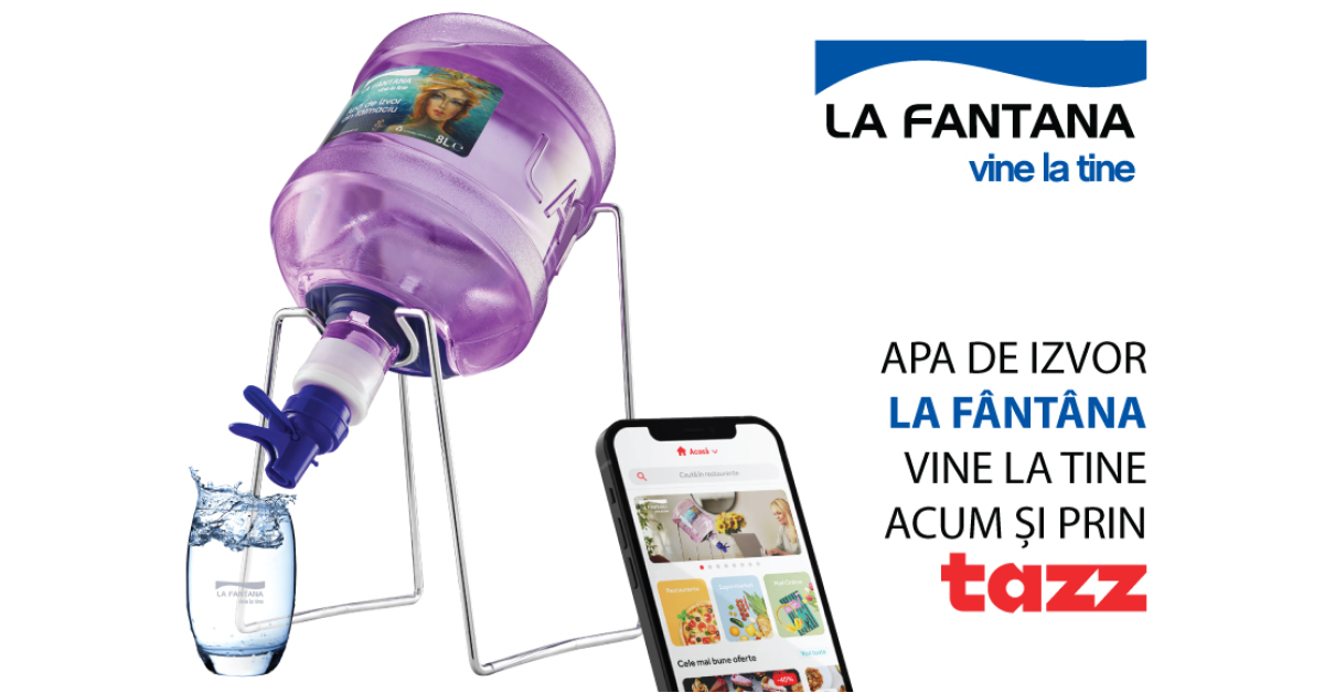 Apa La Fântâna și cafeaua KAFUNE vor fi distribuite de acum și prin Tazz by eMAG