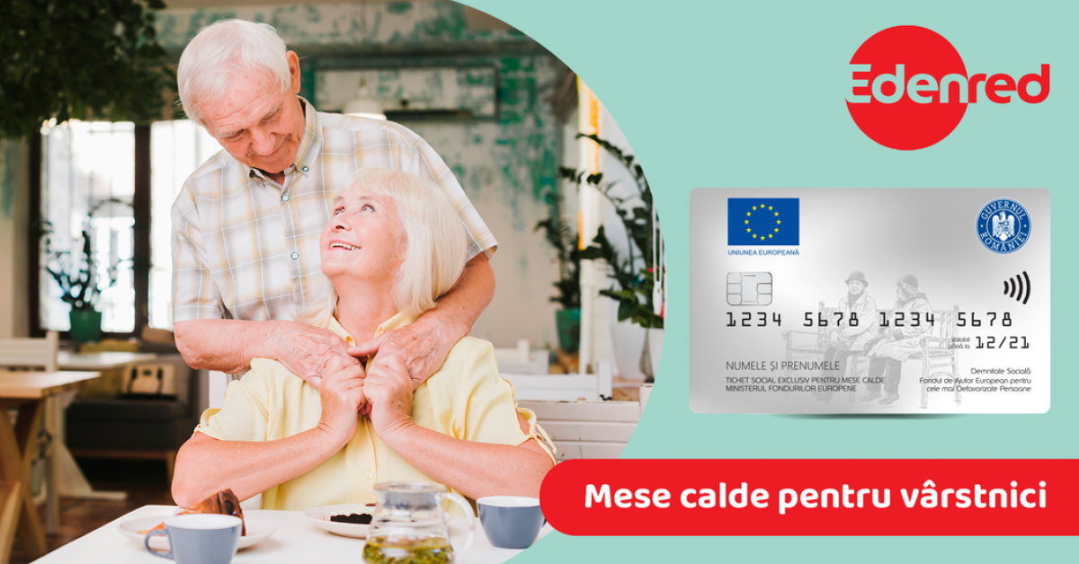 Mese calde pentru vârstnici și persoane fără adăpost: Edenred emite tichete sociale 