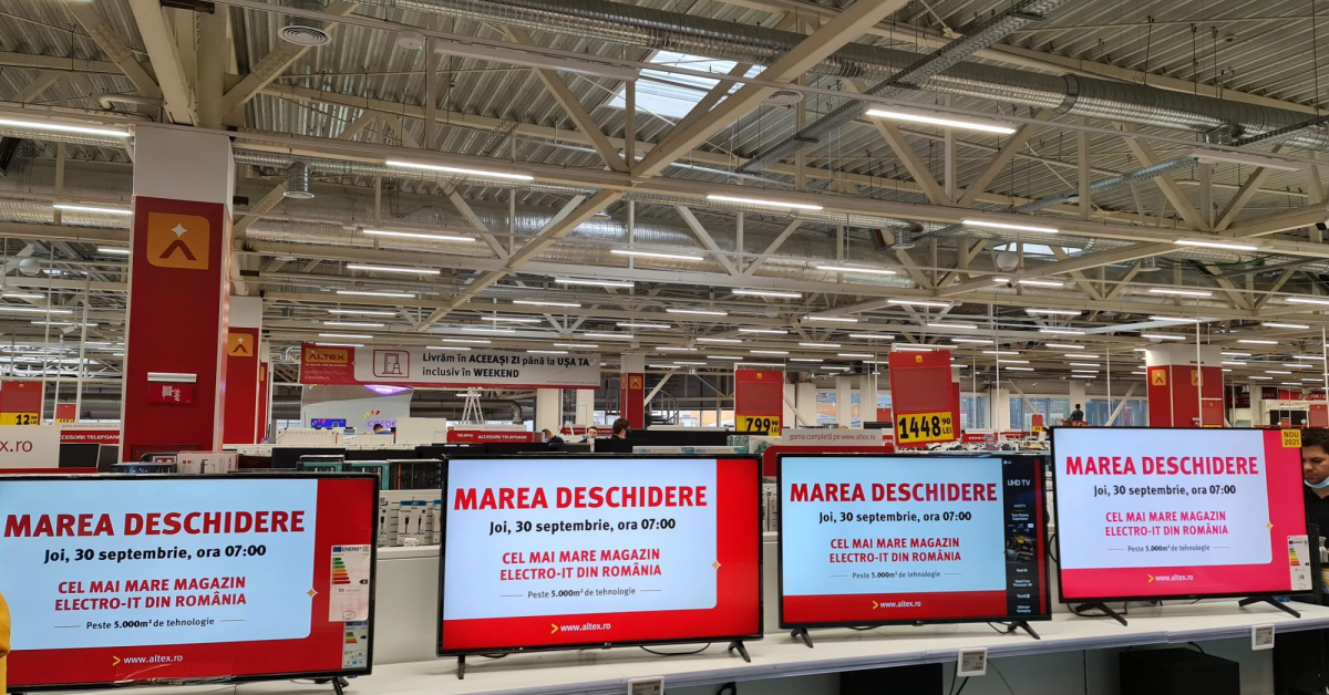 Altex deschide un nou magazin electro-IT în București, după o investiție de peste cinci milioane de euro