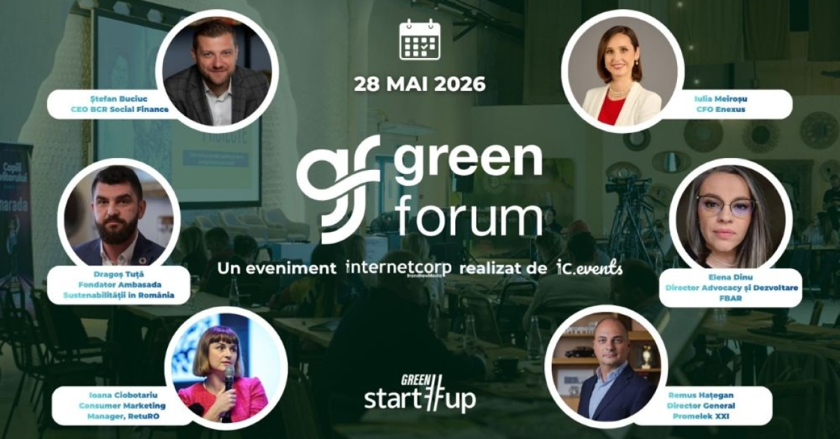 Green Forum 2026: cine sunt speakerii cu care te vei întâlni pe 28 mai