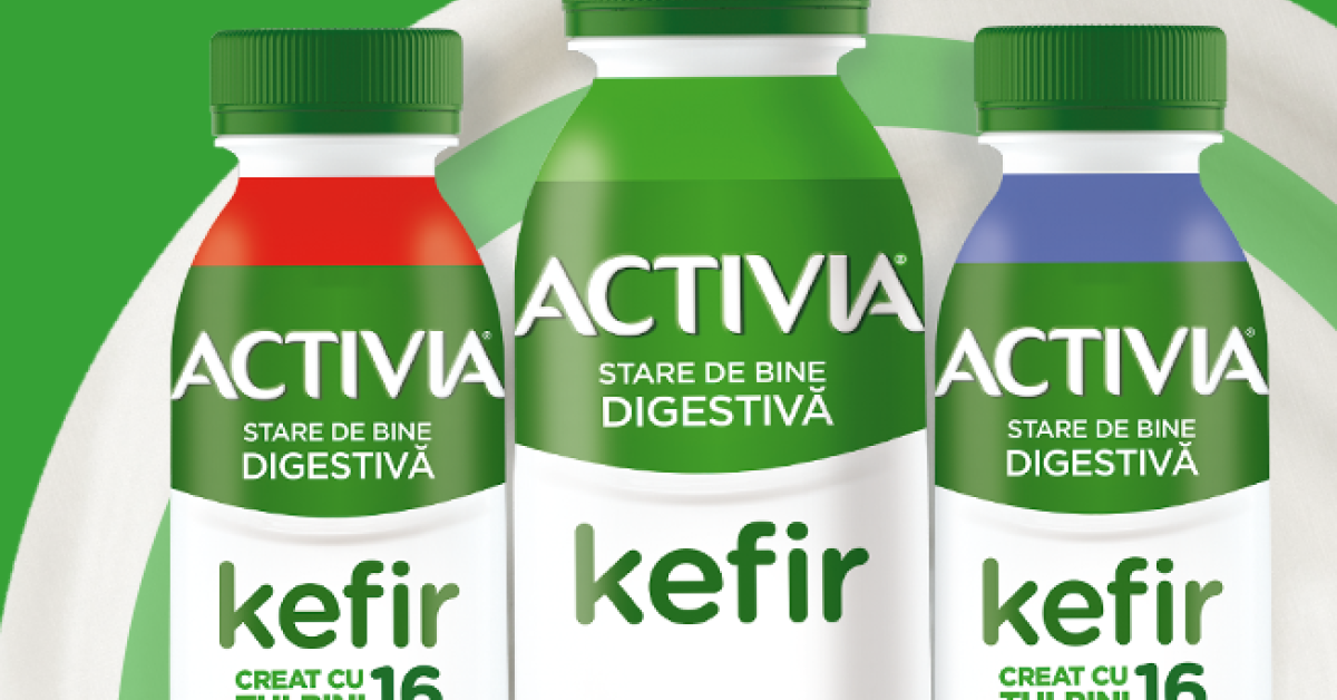 Produs nou de la Danone pe piața din România: producătorul lansează Activia Kefir 