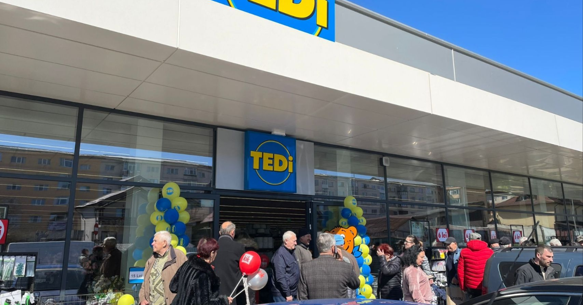Deschideri pe bandă rulantă la Tedi, retailerul care vinde și produse la un euro: încă două magazine inaugurate în România
