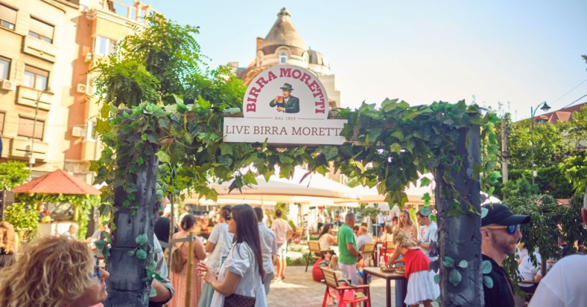 Birra Moretti® a adus spiritul unei autentice piazzette italiene în București, invitând publicul să savureze plăcerile simple ale vieții