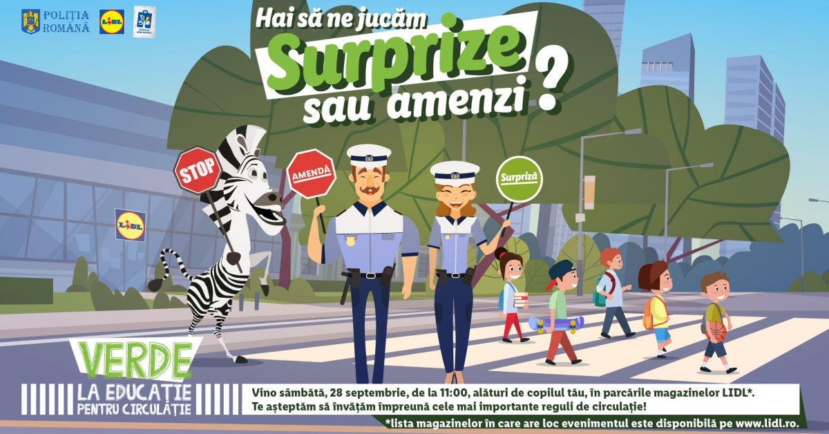 O noua editie a proiectului „Verde la educatie pentru circulatie”, organizat de Lidl Romania