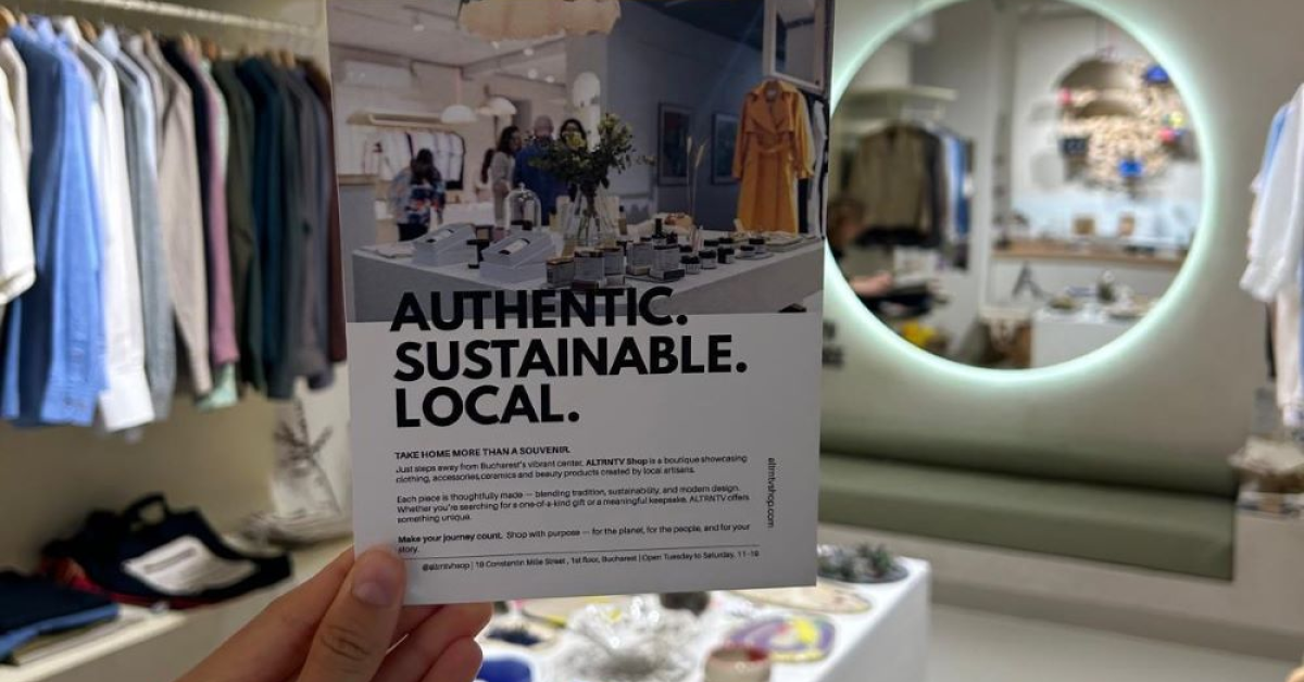 Marketplace-ul fizic ALTRNTV lansează o colecție de produse vestimentare sustenabile create de tinerii designeri 