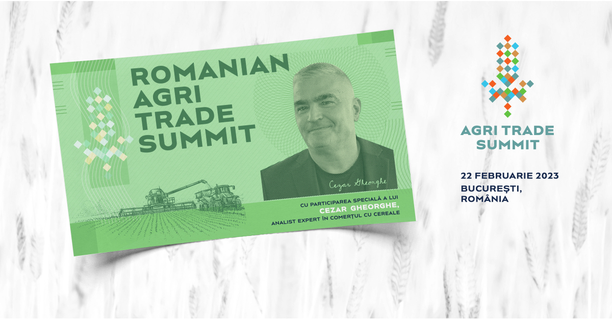 Romanian Agri Trade Summit, primul Eveniment Internațional de Agribusiness din România, are loc la București pe 22 februarie 2023