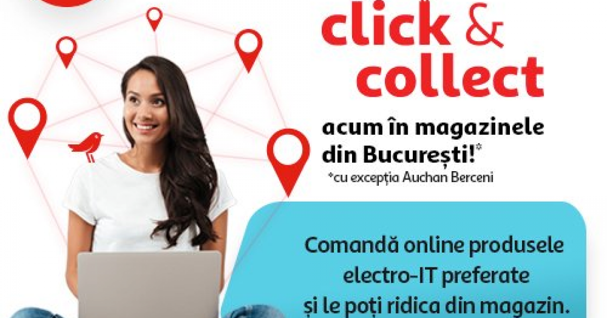 Serviciul Click&Collect lansat de Auchan, exclusiv in Capitala