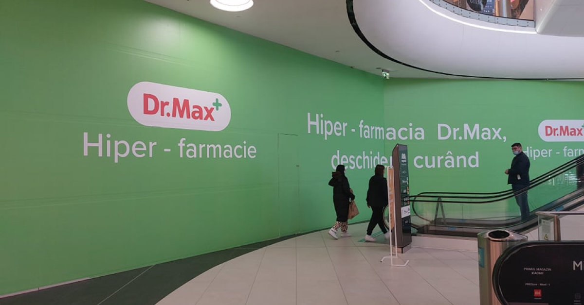 Dr.Max pregătește deschiderea unei noi farmacii în format Hiper, în centrul comercial Mega Mall din București