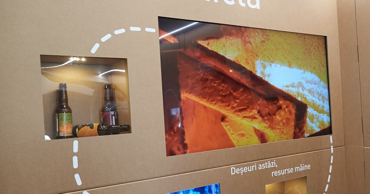 Prima stație verde, unde reciclezi PET, aluminiu, sticlă și electrocasnice, a fost pusă în funcțiune în cora Pantelimon