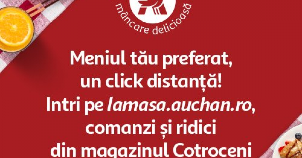 Auchan introduce un serviciu de comanda online pentru mancare
