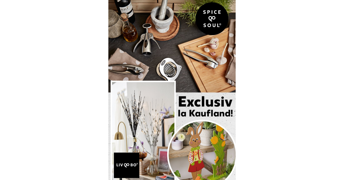 Kaufland lanseaza primele marci proprii de obiecte de design interior si accesorii pentru bucatarie