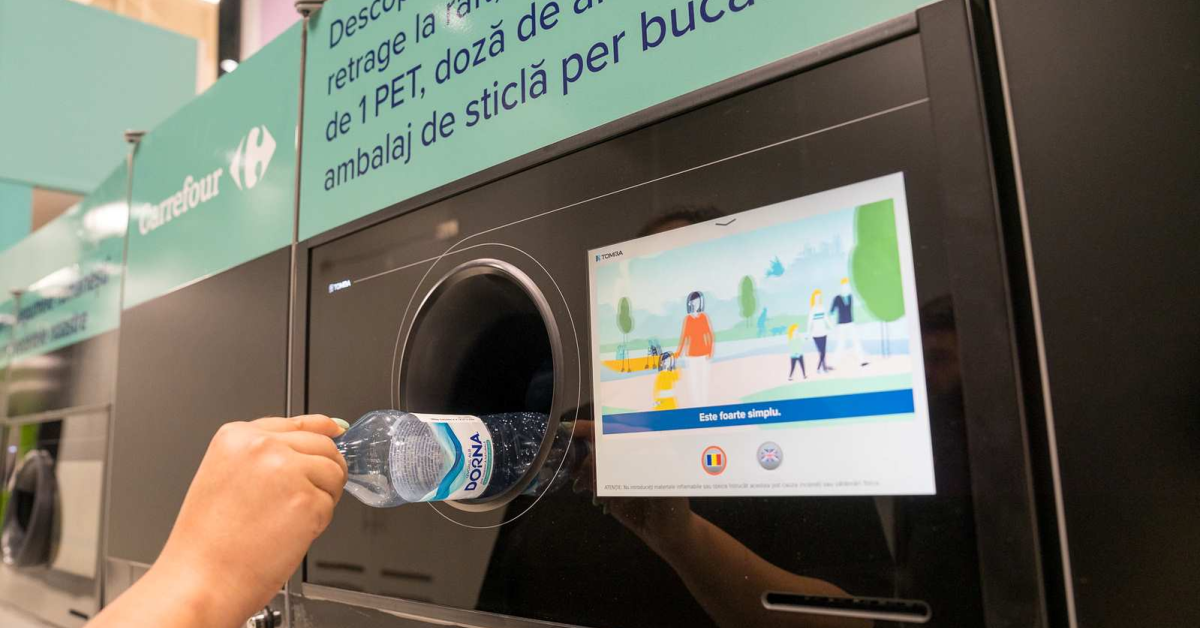 SGR versus Plata cu PET în Carrefour| Ștefan Urziceanu, Head of CSR: Diferă mecanismul, dar principiul este același. Oamenii se vor obișnui treptat