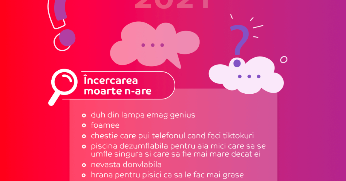 Topul căutărilor amuzante pe eMAG în 2021: „tigaie în care să poți găti când nu vrea nevasta”