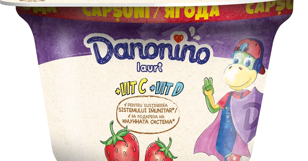 Danonino introduce în portofoliu noile iaurturi cu vitamina C și D