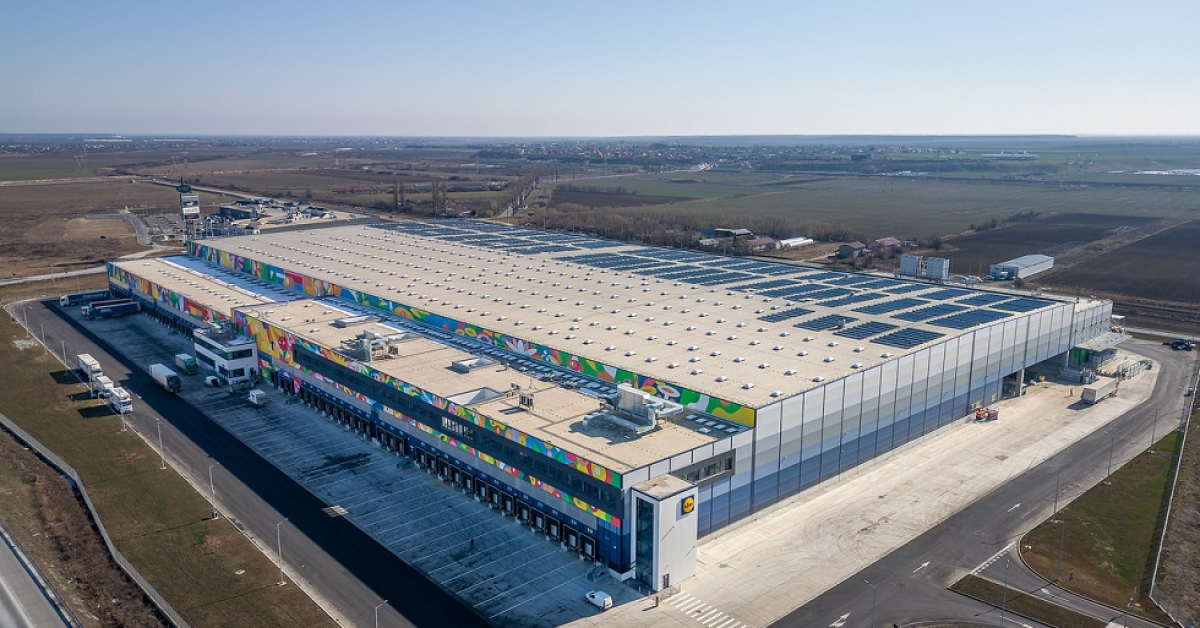 Cel mai mare depozit logistic Lidl România a fost inaugurat: depășește dimensiunile Parcului Izvor și are 250 de angajați