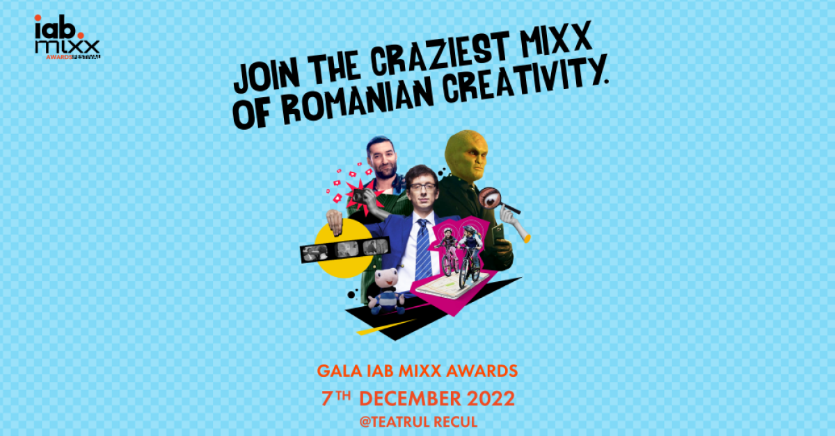 Andi Moisescu și Alex Coteț sunt gazdele IAB MIXX Awards, pe 7 decembrie, la Teatrul Recul