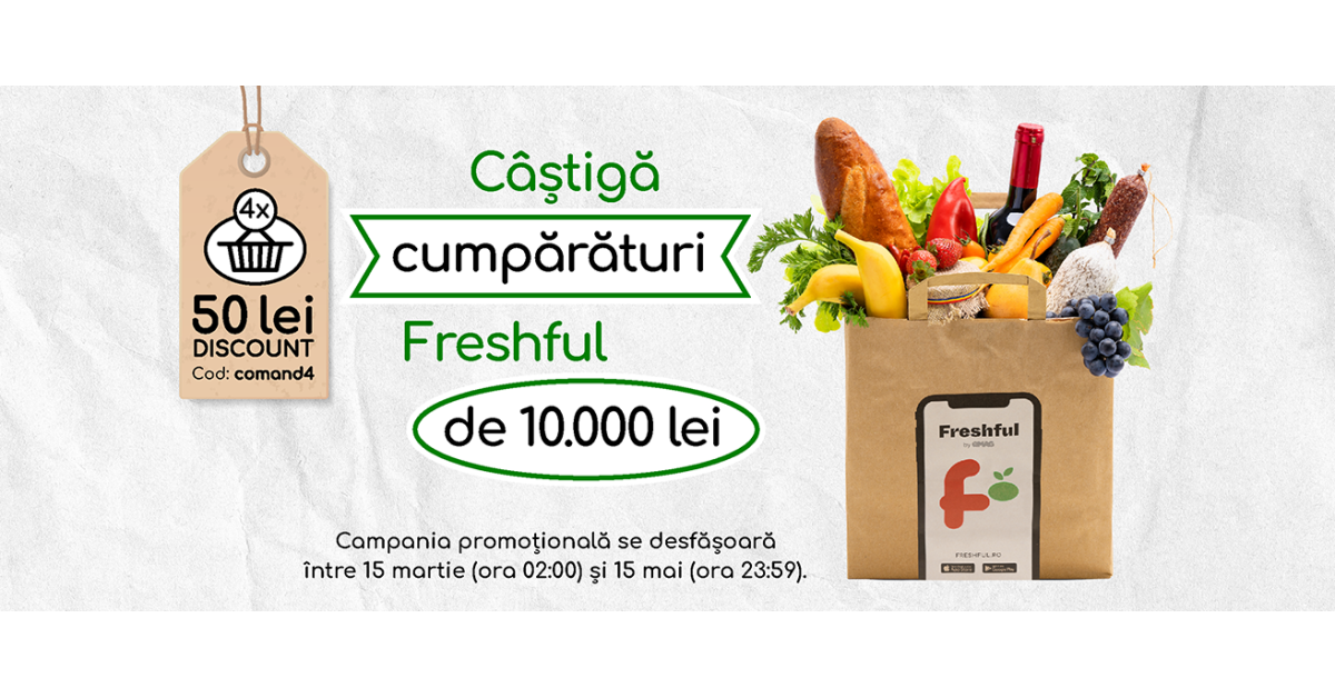 Freshful by eMAG lansează o campanie cu vouchere de cumpărături pentru un an 