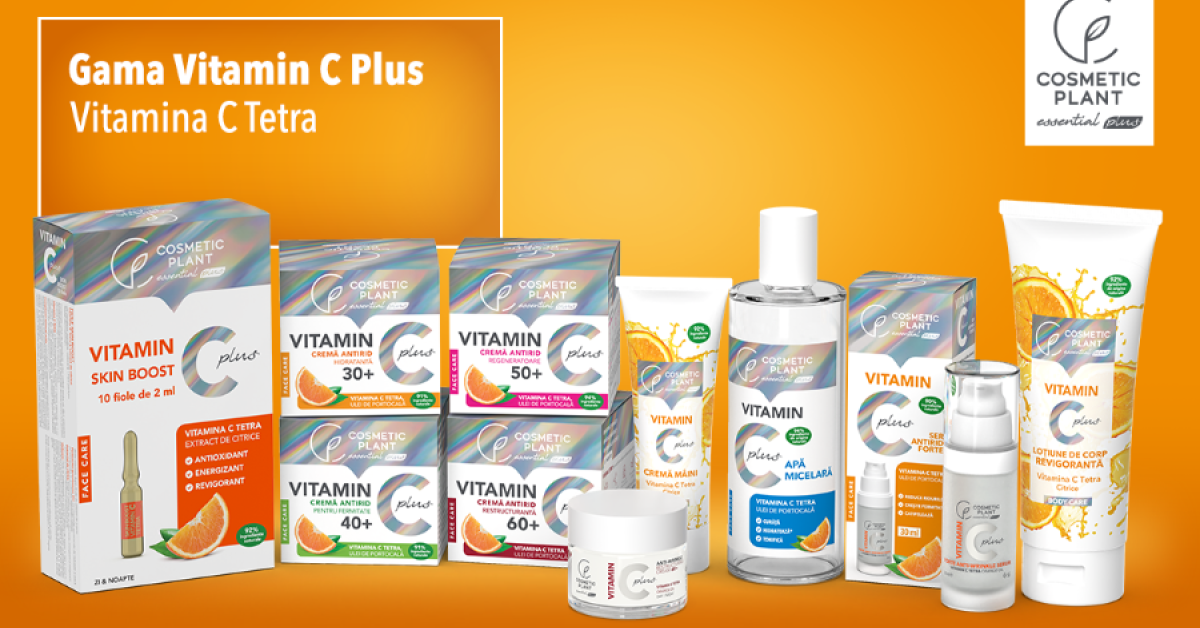 Cosmetic Plant relansează gama Vitamin C Plus, împreună cu alte 3 produse noi 
