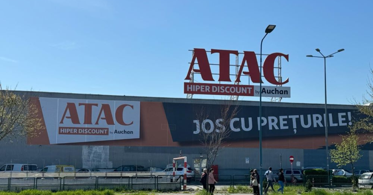 Auchan atacă creșterea prețurilor cu un nou tip de magazin: retailerul a inaugurat hipermarketul ATAC Hiper Discount