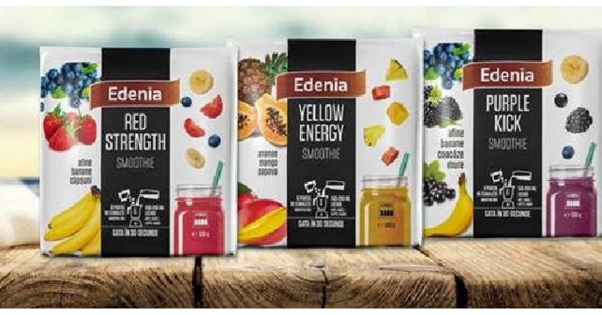 Edenia a lansat trei sortimente noi de fructe congelate, special pentru smoothie