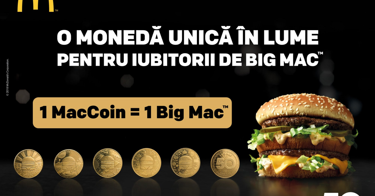 MacCoins - monede unice in lume, lansate de McDonald\'s si in Romania