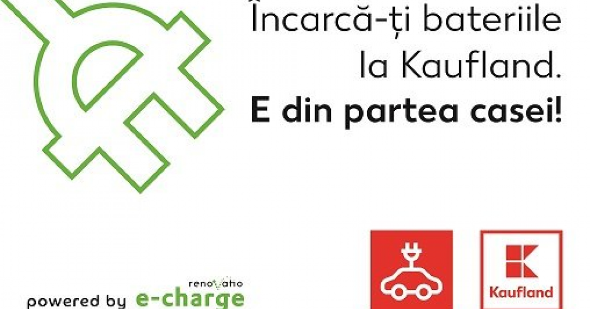 Kaufland va suporta costurile de incarcare a masinilor electrice in reteaua e-charge
