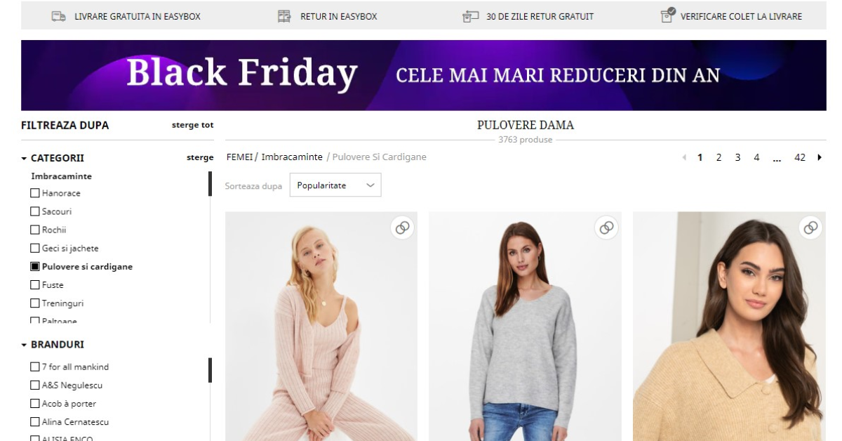 Black Friday la Fashion Days a început miercuri, 10 noiembrie: peste 90.000 de comenzi înregistrate până la prânz