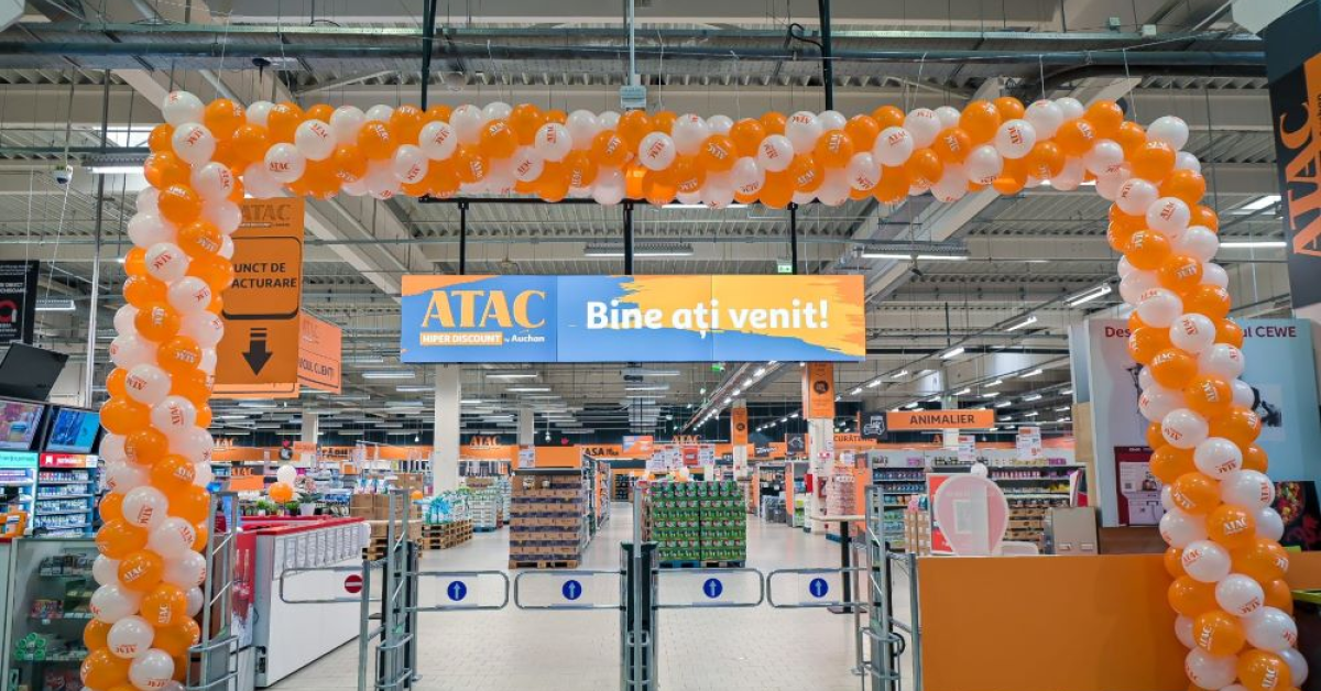Auchan extinde formatul ATAC. În ce oraș s-a deschis cel mai nou magazin și cum arată acesta