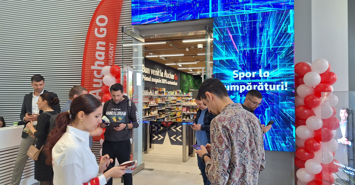 FOTO - REPORTAJ | Cum arată și cum funcționează Auchan Go, magazinul fără angajați al retailerului