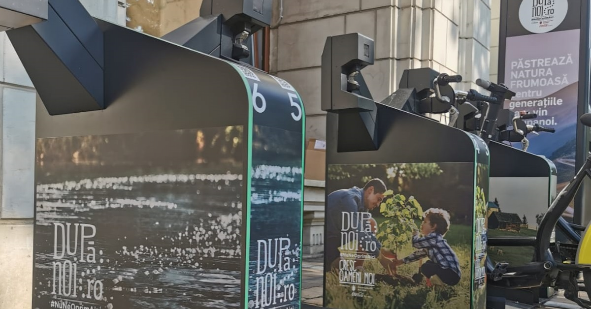 Coca-Cola HBC și asociația Green Revolution inaugurează o nouă stație automatizată I’Velo Urban la sediul Ministerului Mediului
