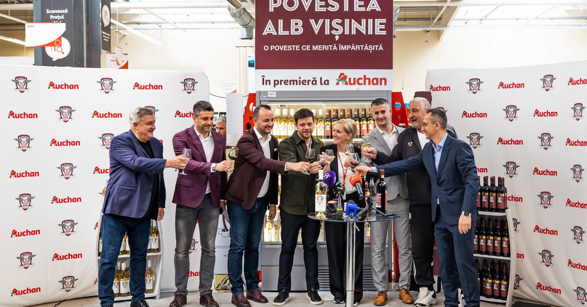 După lansarea berii Giuleșteana, Auchan introduce și vinul oficial al echipei FC Rapid