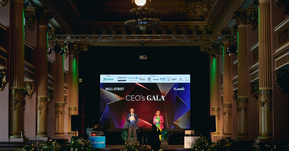 Wall-Street a premiat cei mai importanți și autentici lideri din România în prima ediție a evenimentului “CEO’s Gala - Remarkable leaders that inspires the future”