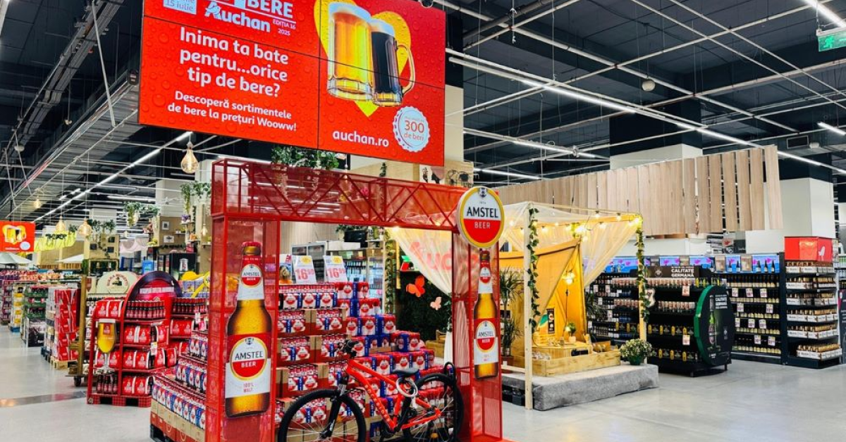Cea mai mare ediție a Târgului de Bere din Auchan: produse noi, bere artizanală și zeci de oferte până pe 15 iulie