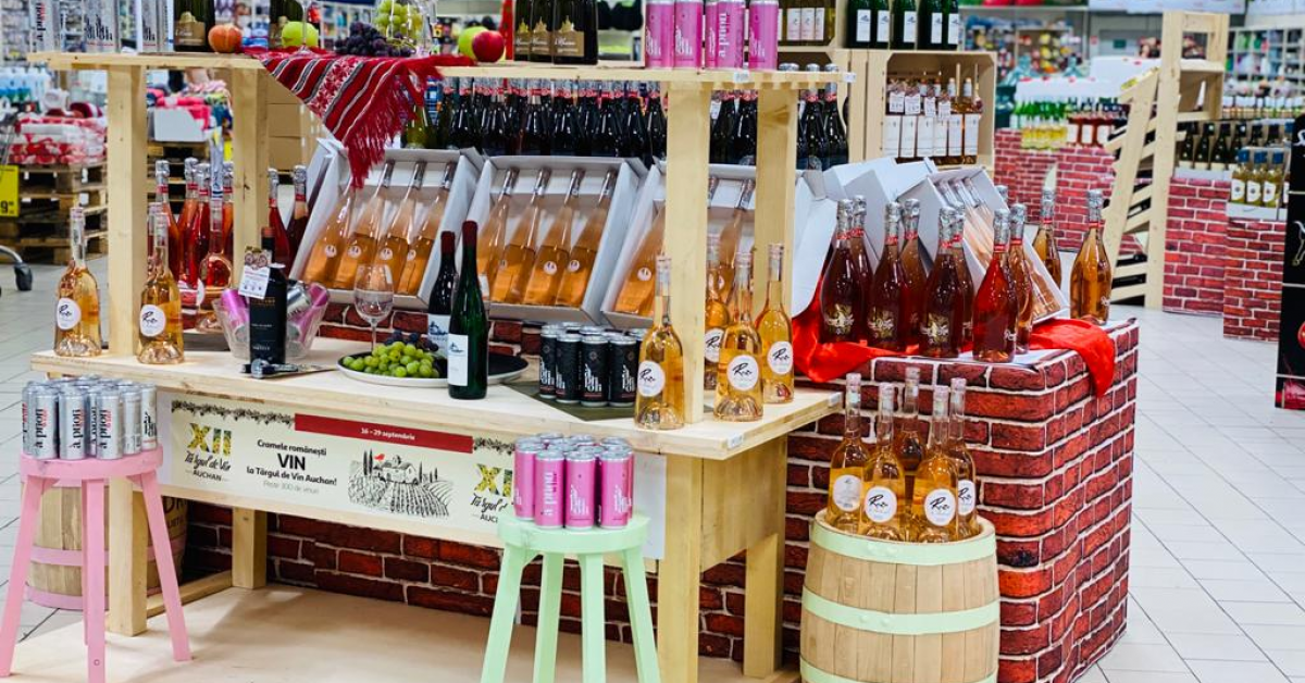 Auchan organizează o nouă ediție a Târgului de Vin, cu peste 300 de sortimente disponibile 