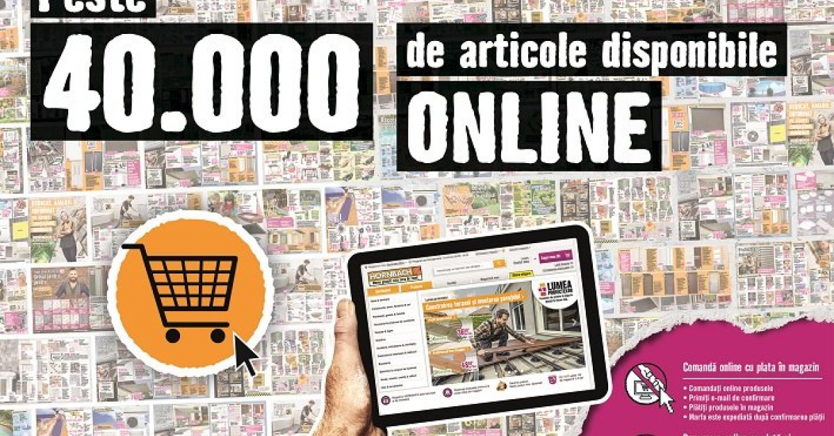 HORNBACH: In doi ani, peste 30.000 de articole vor fi comercializate exclusiv prin magazinul online