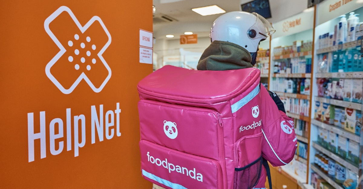 foodpanda România va livra rapid produse de la farmaciile Help Net 