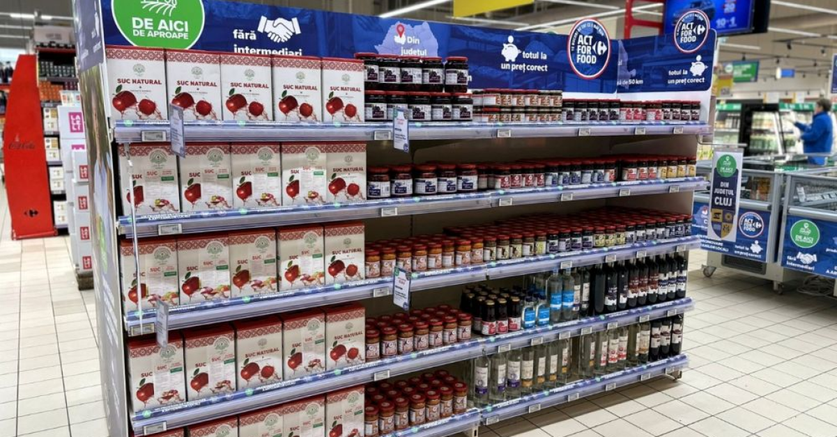 Mai multe produse românești în magazinele Carrefour: ce bunătăți veți găsi la raft