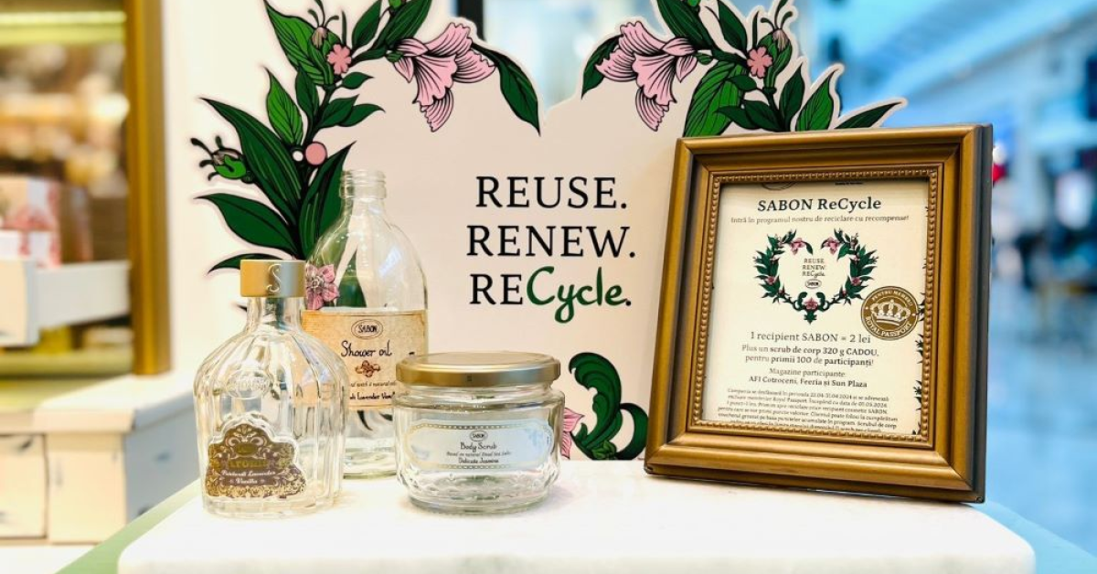 Program de reciclare la Sabon: cum putem returna ambalajele cosmeticelor