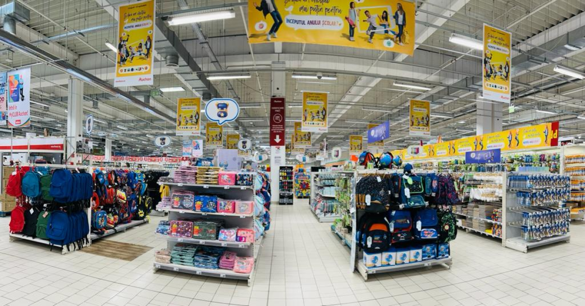 Auchan donează 10% din vânzările produselor de papetărie eco marcă proprie