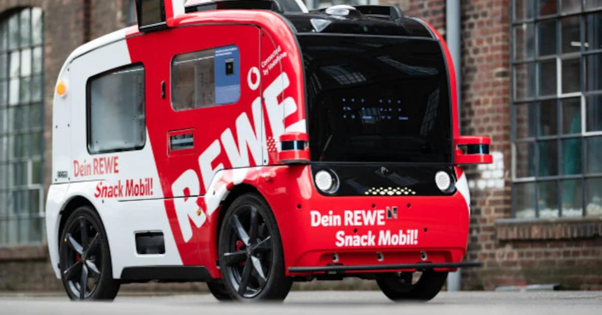 Rewe și Vodafone au început testarea shopului mobil, un vehicul cu pilot automat