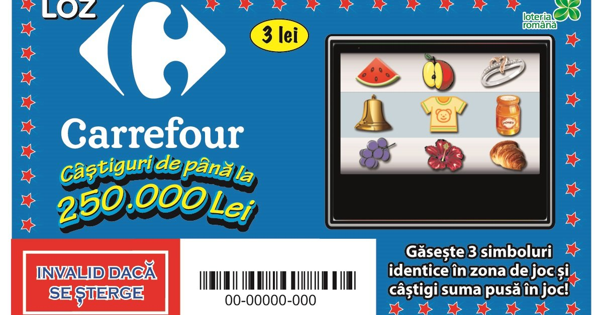 Premii de sute de mii de lei cu noul loz Carrefour razuibil