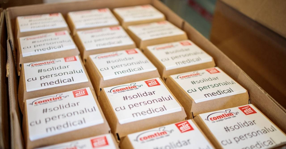 Comtim și Elit donează 400 de porții de „urban food” personalului medical de la Spitalul Victor Babeș din Timișoara